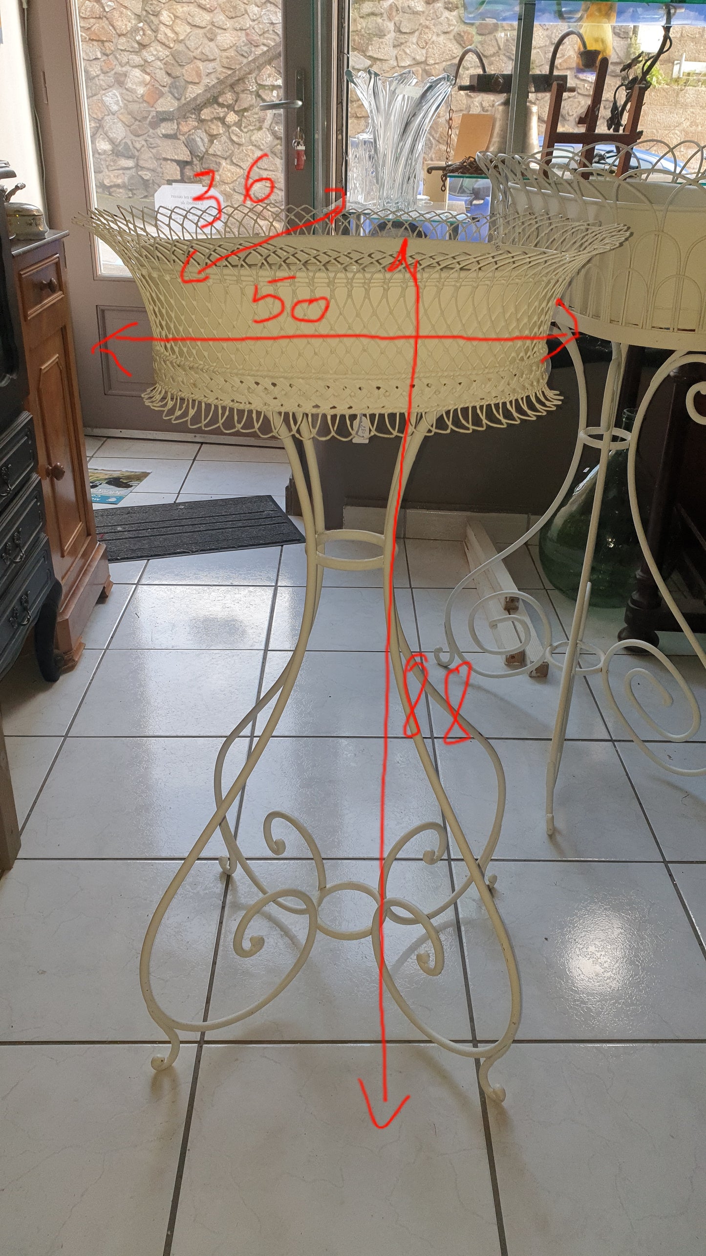 jardiniere fer forgé